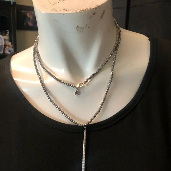 New Gorjana Nora Long Beaded Pendant necklace - Picture 7 of 8